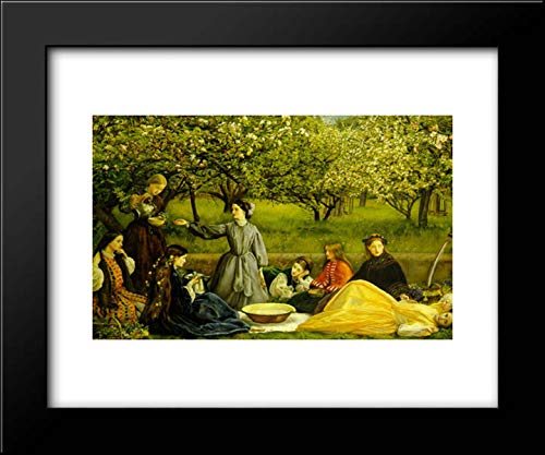 James Jacques Joseph Tissot Apple Blossoms Spring Art Print - 24x20 Framed Wall Decor for Living Room, Bedroom & Office | Vintage Floral Painting Reproduction