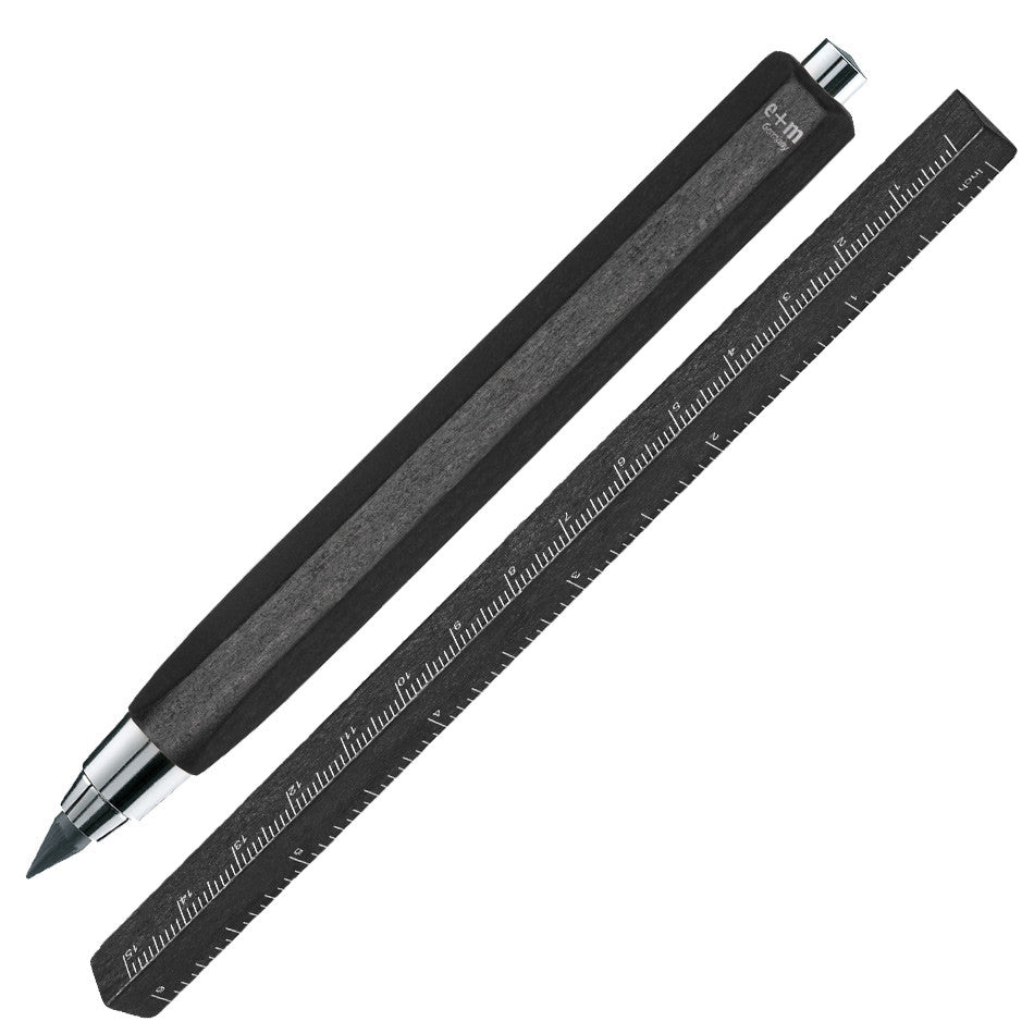 Premium e+m Triangle Clutch Pencil Set - 3-Piece Drafting & Sketching Gift for Artists, Architects & Designers - Perfect for Technical Drawing, Sketching & Creative Work