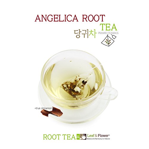 100% Natural Korean Angelica Root Herbal Tea - 15 Pyramid Tea Bags | Organic Dang Gui Tea for Women's Wellness & Relaxation | Perfect for Stress Relief & Evening Rituals