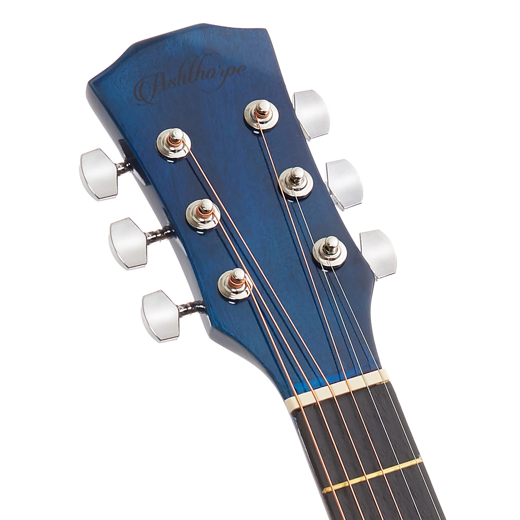 Ashthorpe 41-inch Cutaway Acoustic Guitar Starter Kit for Beginners - Full Size Blue Guitar with Gig Bag, Strings, Strap, Tuner & Picks - Perfect for Learning, Practice, Performances & Gifts