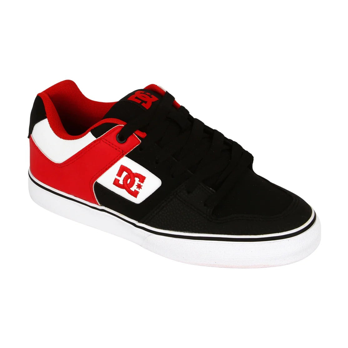 DC Pure BRD Skate Shoes for Men - Black, White & Red Colorway | High-Performance Skateboarding Sneakers for Street Style & Urban Fashion