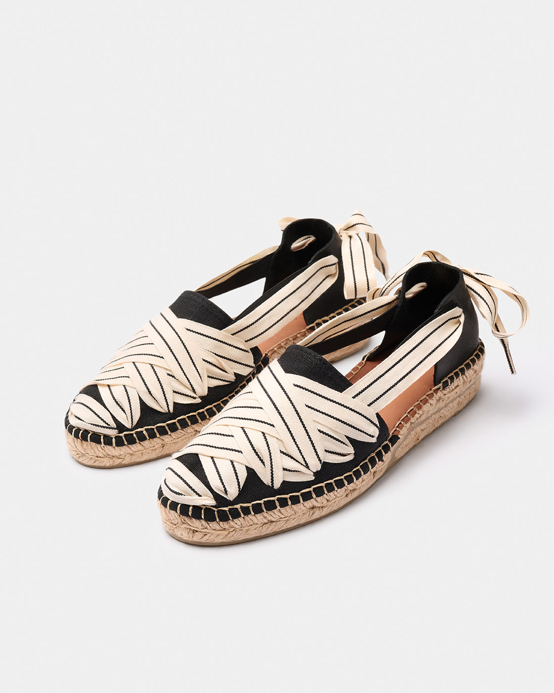 Naguisa Sukha Crudo Black Espadrille Flats - Women's Comfortable Summer Shoes for Beach, Vacation & Casual Outfits