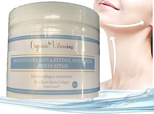 Pure Collagen Face and Neck Cream - Anti-Wrinkle Collagen Facial Cream for Youthful Skin | Perfect for Daily Skincare Routine & Nighttime Hydration