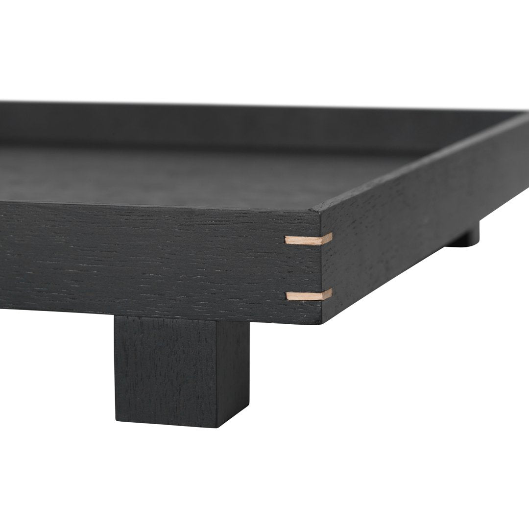 Ferm Living Bon Wooden Tray - Natural Wood Serving Tray for Dining, Kitchen, Coffee Table Decor | Perfect for Breakfast, Cheese Boards, and Home Organization