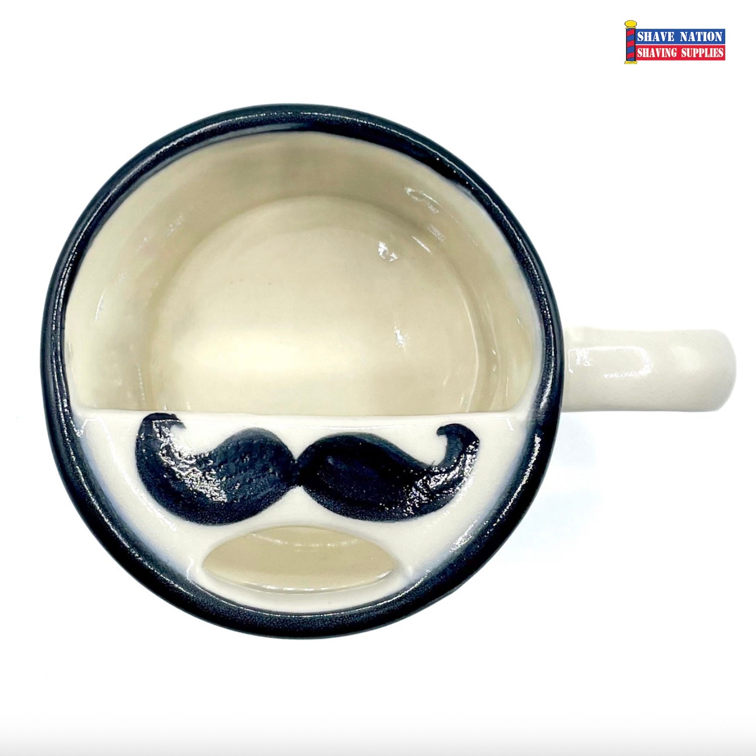 Taconic Mustache Guard Mug - Mustache-Friendly Coffee Cup for Men - Perfect for Hot Drinks & Grooming Enthusiasts
