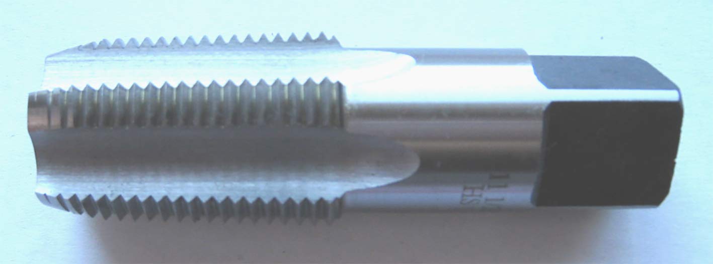 2-11 1/2 NPT Pipe Tap HSS | High-Speed Steel Taper Pipe Thread Tap | Uncoated Bright Ground Thread | Premium Metal Threading Hand Tool by Luctool | Ideal for Plumbing, Pipe Fittings & Industrial Applications