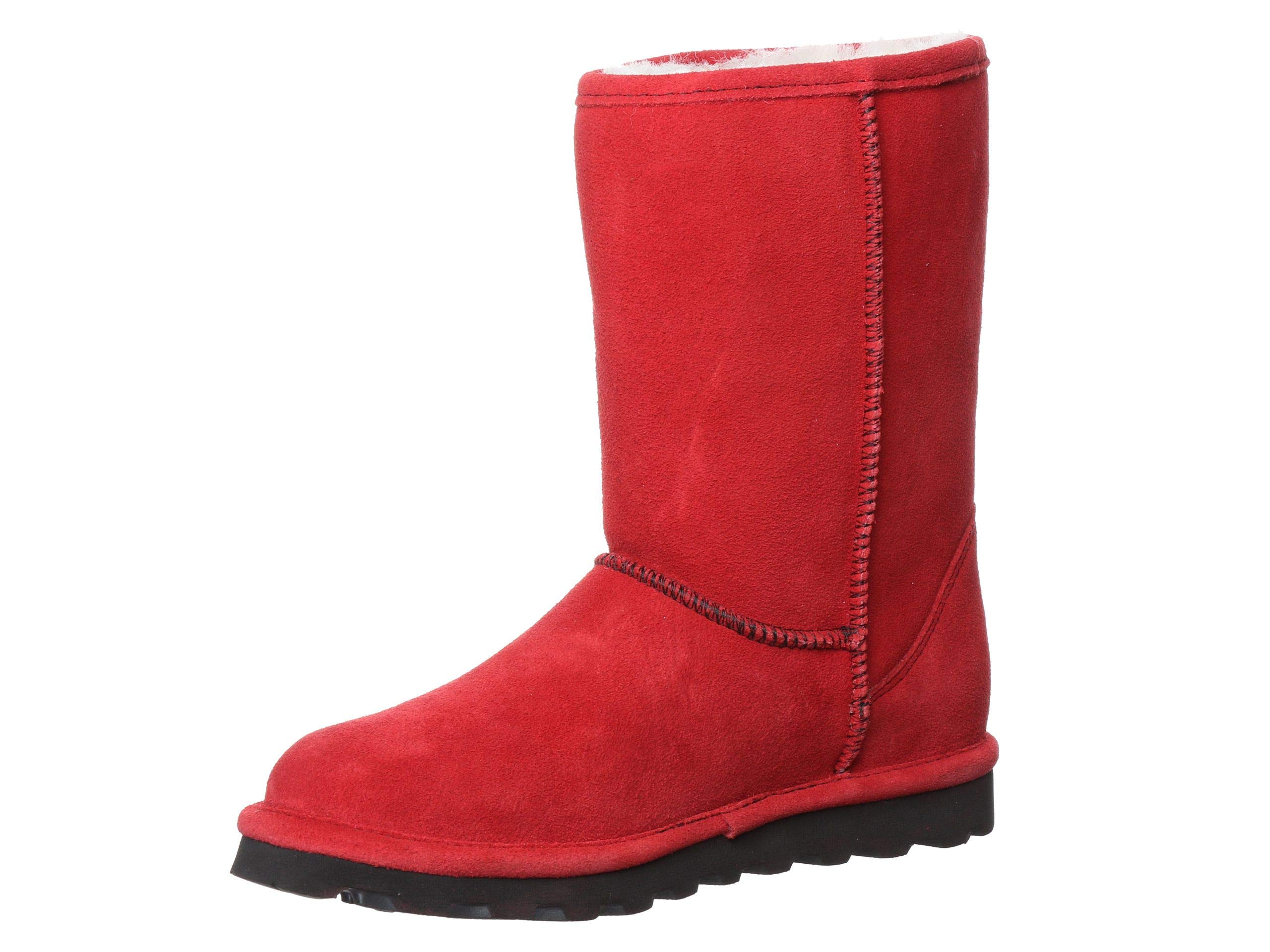 BEARPAW Women's Elle Short Boots - Classic Suede Slip-On Winter Boots for Women | Comfortable & Warm | Multiple Colors Available | Perfect for Casual Outings, Work & Winter Adventures