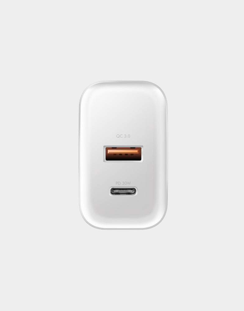 GoPort PD30 EU - Fast & Reliable USB-C Charger for Travel, Home & Office - Compatible with iPhone, Samsung, iPad & More