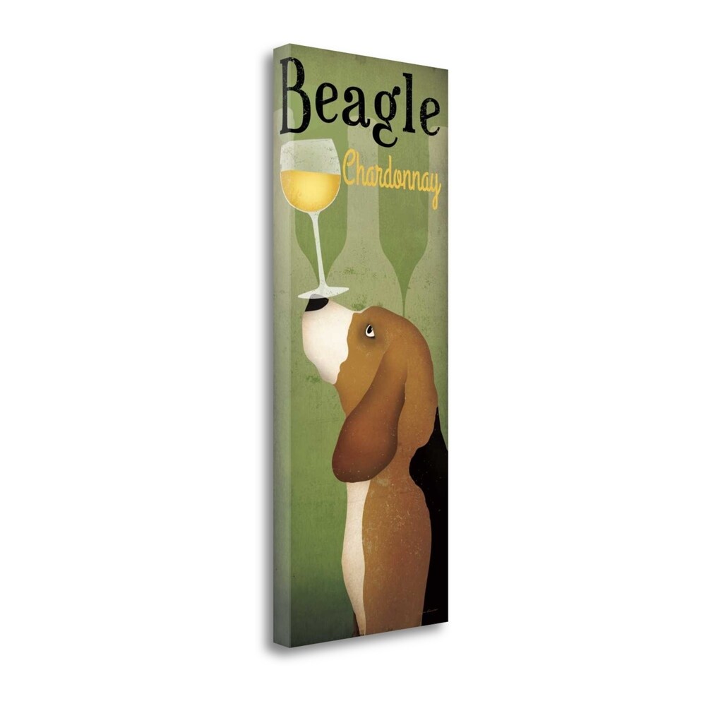 Beagle Winery Chardonnay by Ryan Fowler - Premium Giclee Art Print on Gallery Wrapped Canvas - Perfect for Wine Cellar, Home Bar & Dining Room Decor
