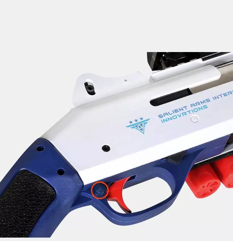 BLG M870 Shell Ejection Manual Action Foam Blaster Toy Gun - Realistic Pump Action Nerf Style Outdoor Battle Game for Kids & Adults - Perfect for Backyard Wars, Team Battles and Target Shooting Practice