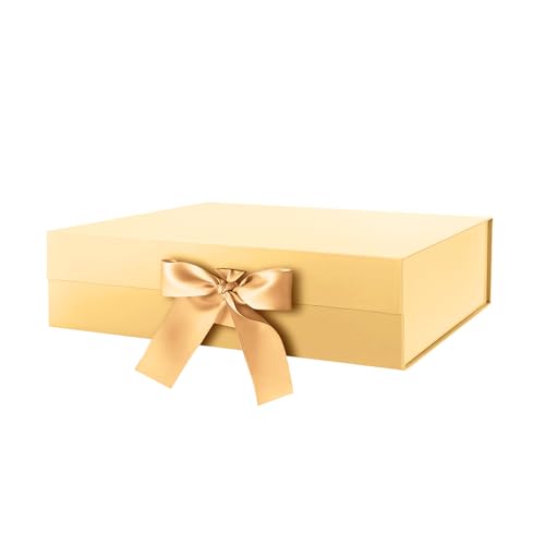 Gold-Ribbon-13.5x9x4.1 Inches-Pack of 1