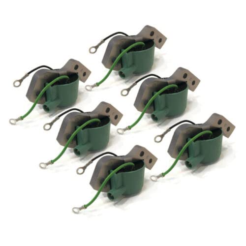 6 Pack Ignition Coils Compatible with 1962-1965 Lawn-Boy 2010 & 1960 LRT-3 Yard Tiller - High Performance Replacement Parts for Lawn Mower and Garden Equipment Maintenance