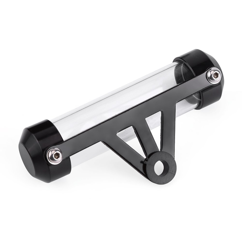 Universal Motorcycle Tube Holder - Secure Tax Disc Frame (Black) for Riding Safety