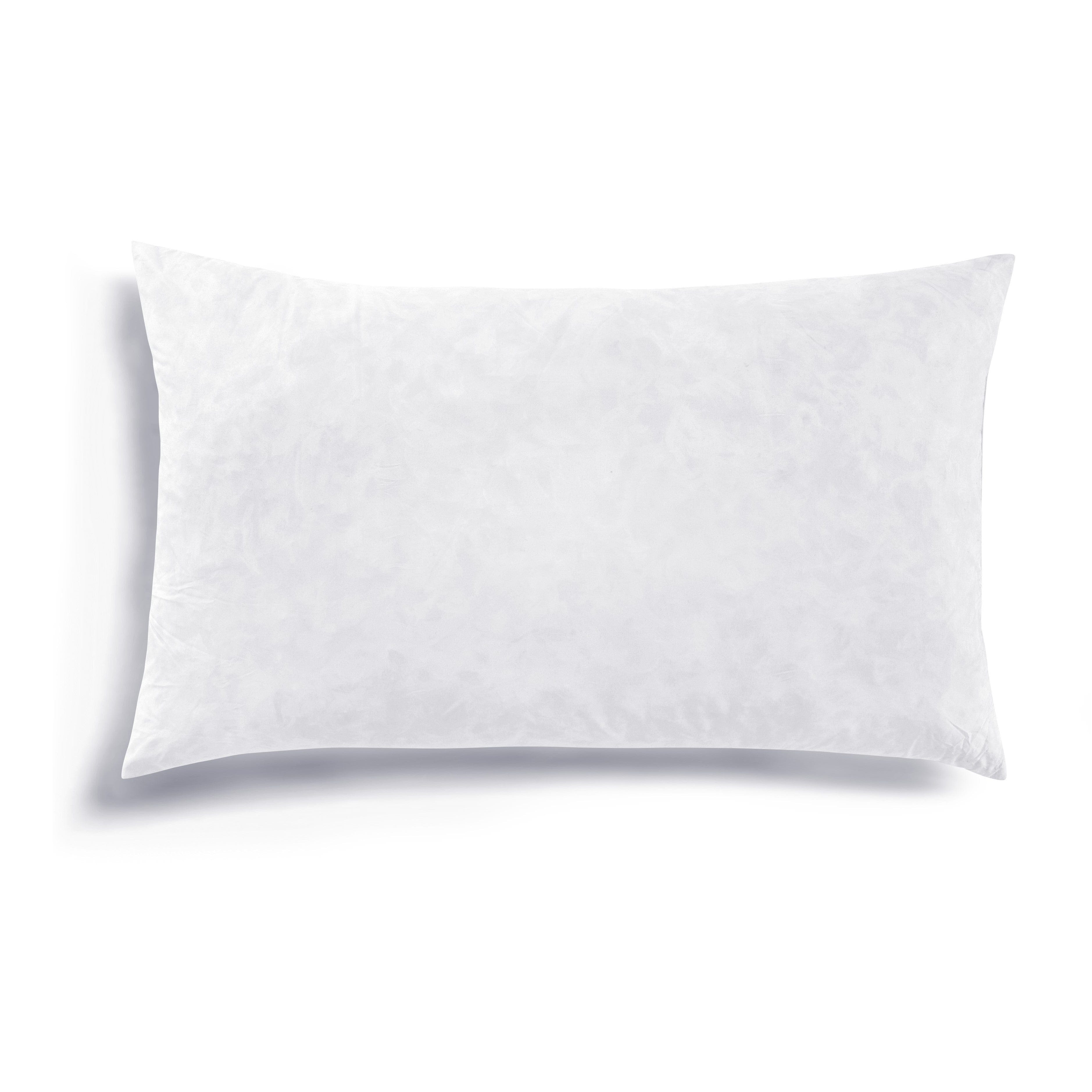Oblong Down Insert Pillow - Soft & Supportive Bedding for Side Sleepers - Perfect for Neck Pain Relief & Comfortable Sleep