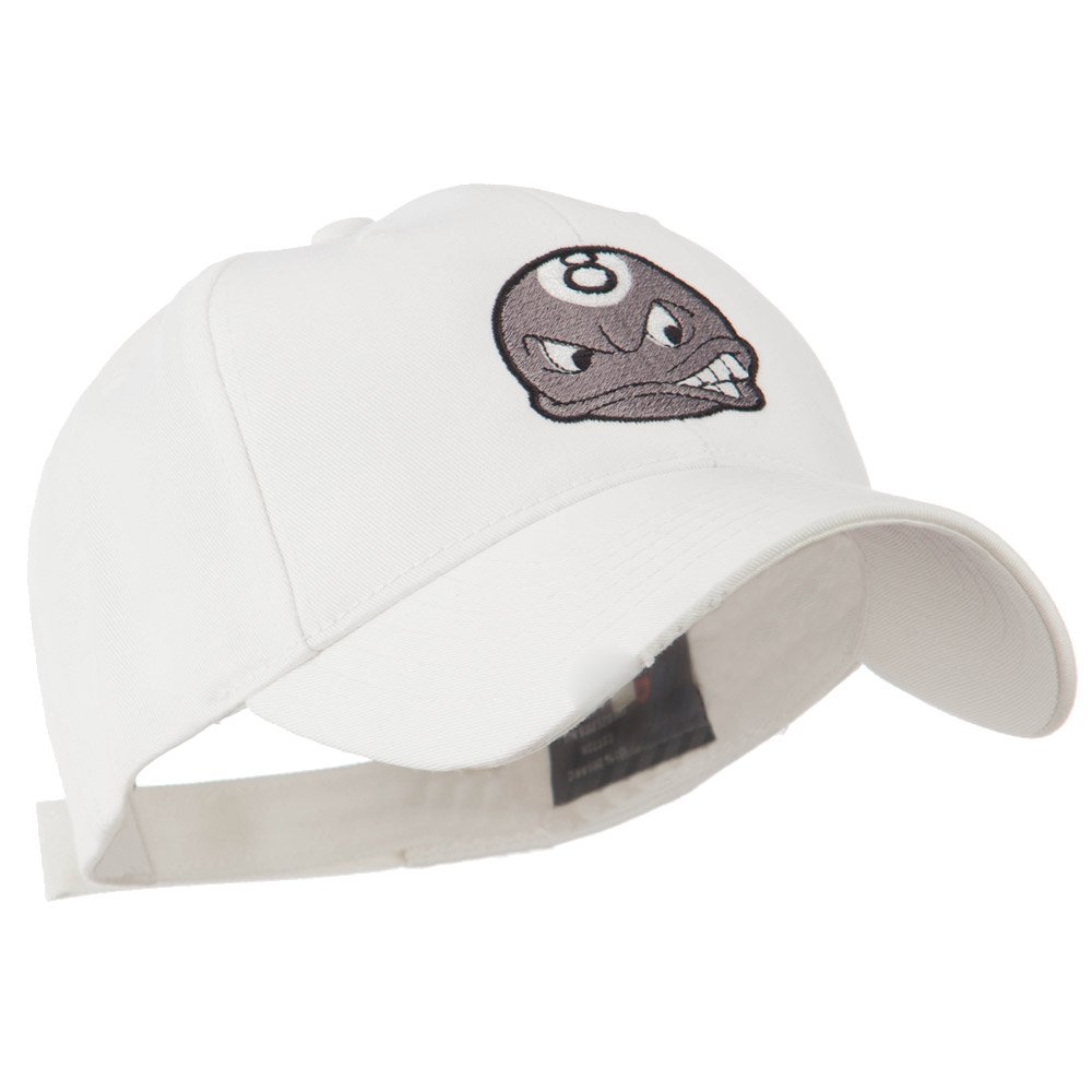 Stylish Billiard 8 Ball Face Embroidery Cap - Premium Snapback Hat for Pool Players & Sports Fans - Perfect for Casual Wear, Gaming Events & Billiard Tournaments