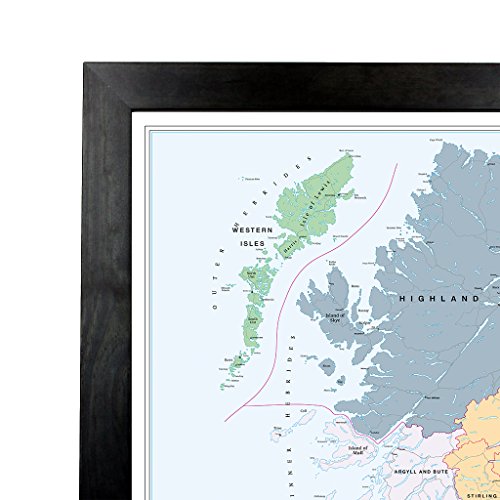 Laminated With Black Wood Frame
