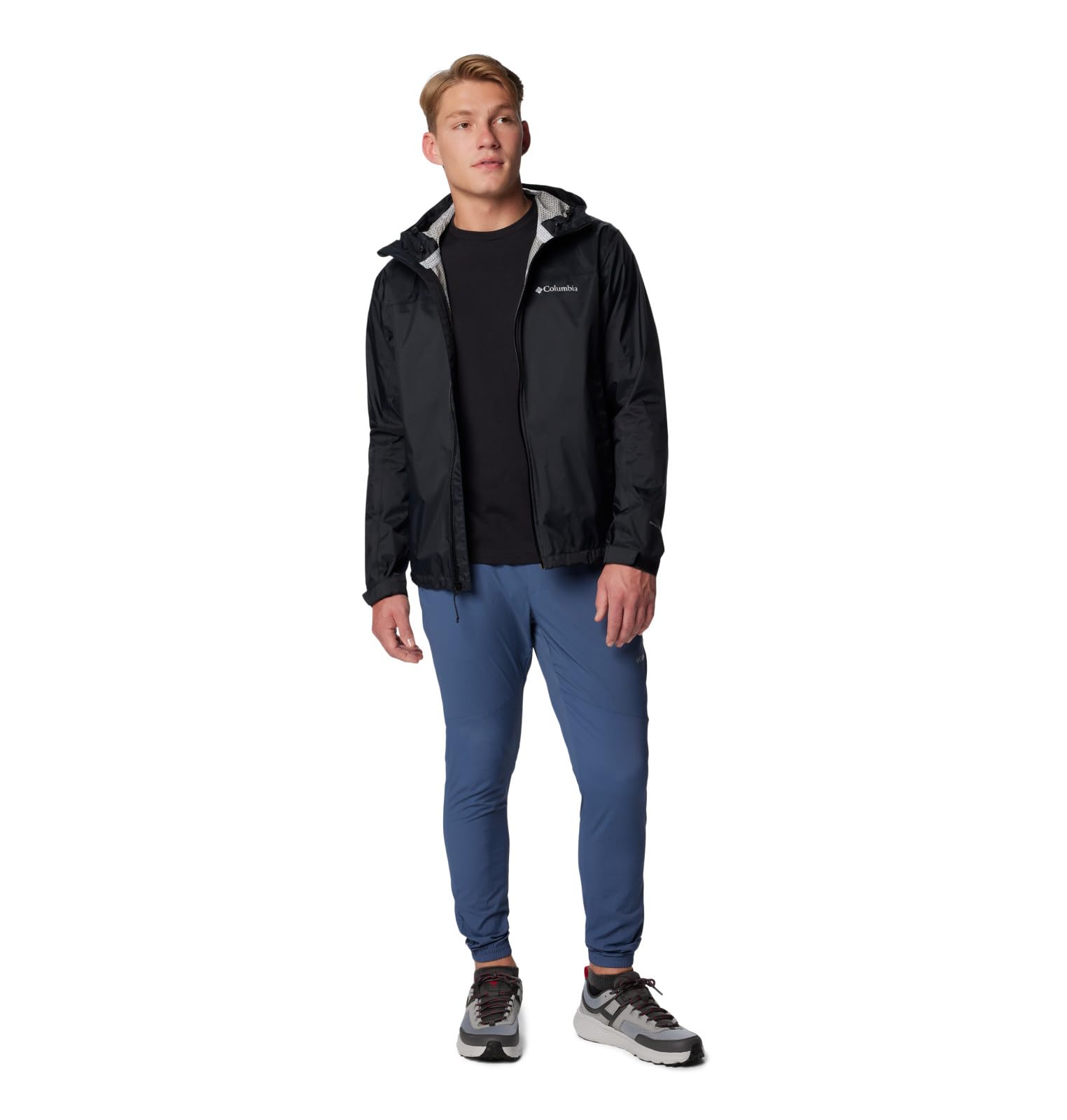 Columbia Men's Evapouration II Waterproof Breathable Jacket - Lightweight Raincoat for Hiking, Camping & Outdoor Adventures