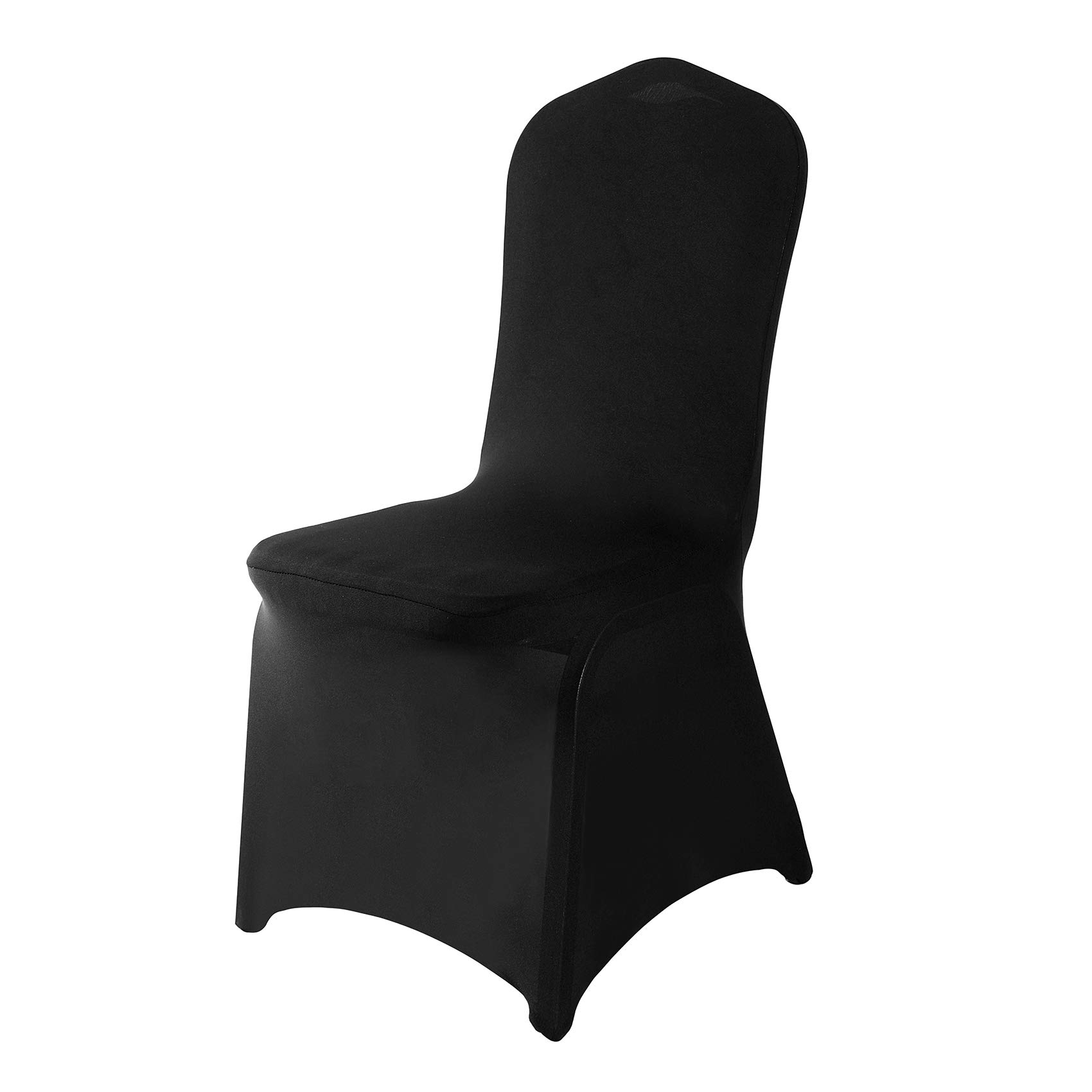50 Pack Black Spandex Chair Covers for High Back Chairs - Stretchable & Washable Fabric - Perfect for Weddings, Parties, Holidays, Celebrations & Special Events - Elegant Seating Solution for Banquet Halls, Restaurants & Home Decor