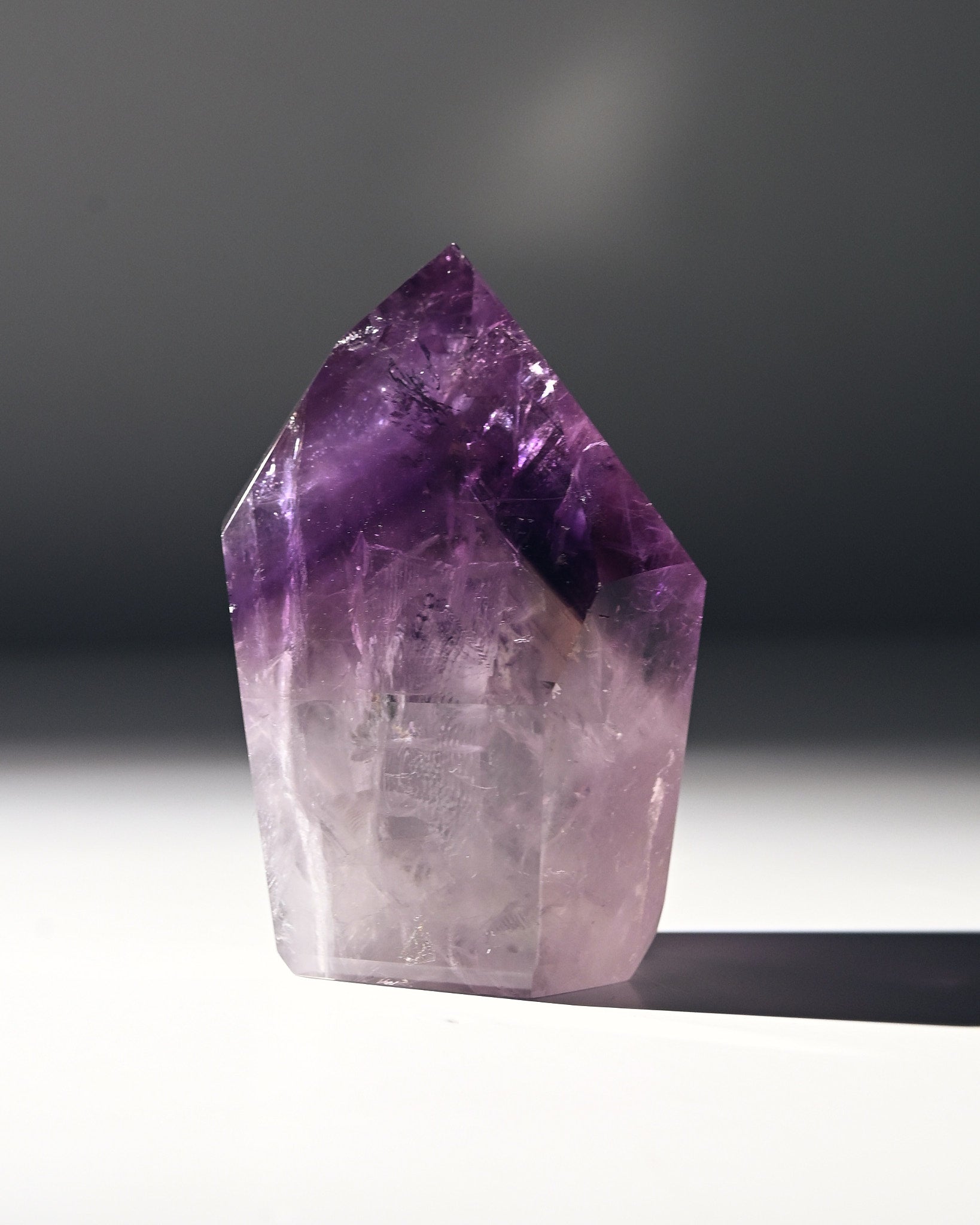 Natural Bahia Amethyst Phantom Tower - 3 Inch Healing Crystal Point for Meditation, Reiki, and Home Decor | Spiritual Energy Stone for Chakra Balancing