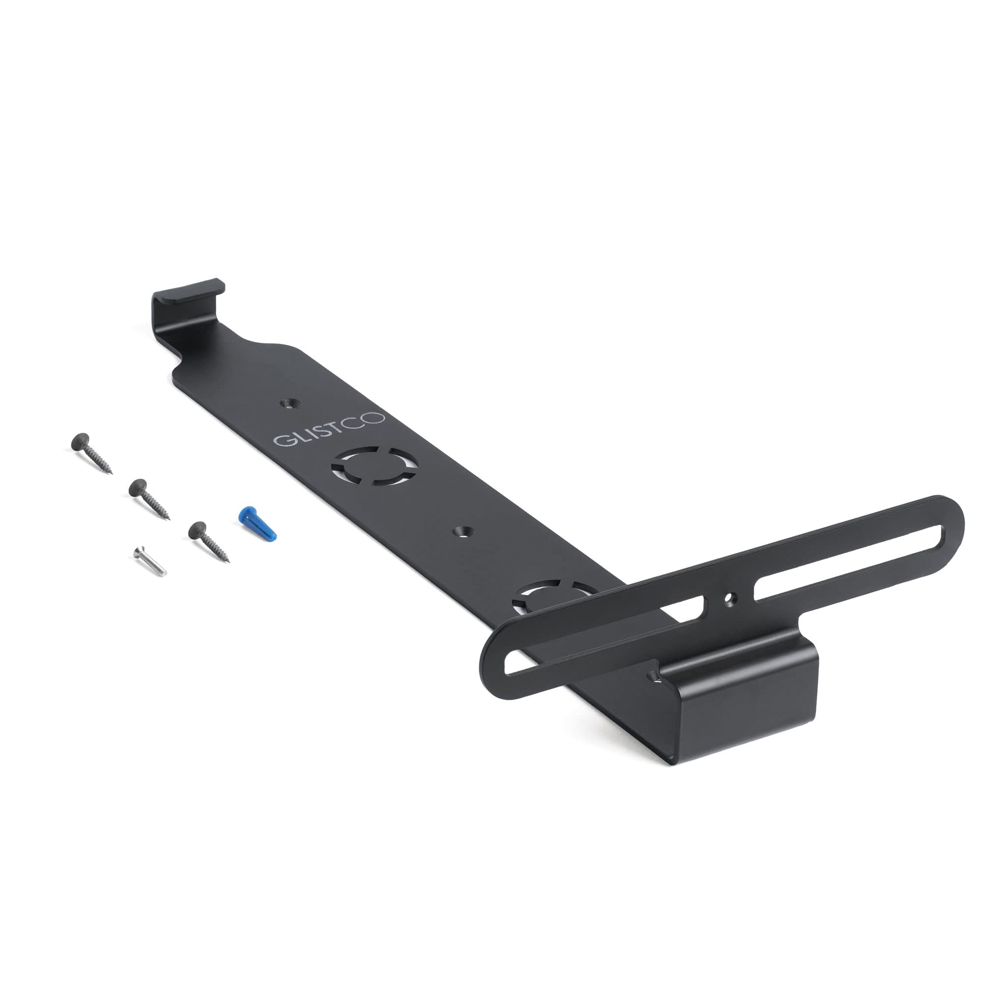 Glistco Steel Wall Mount Bracket for PS5 & PS5 Pro - Universal Mounting Kit for Playstation 5 Disc & Digital Edition - Space Saving Vertical Stand for Gaming Room & Home Entertainment Setup