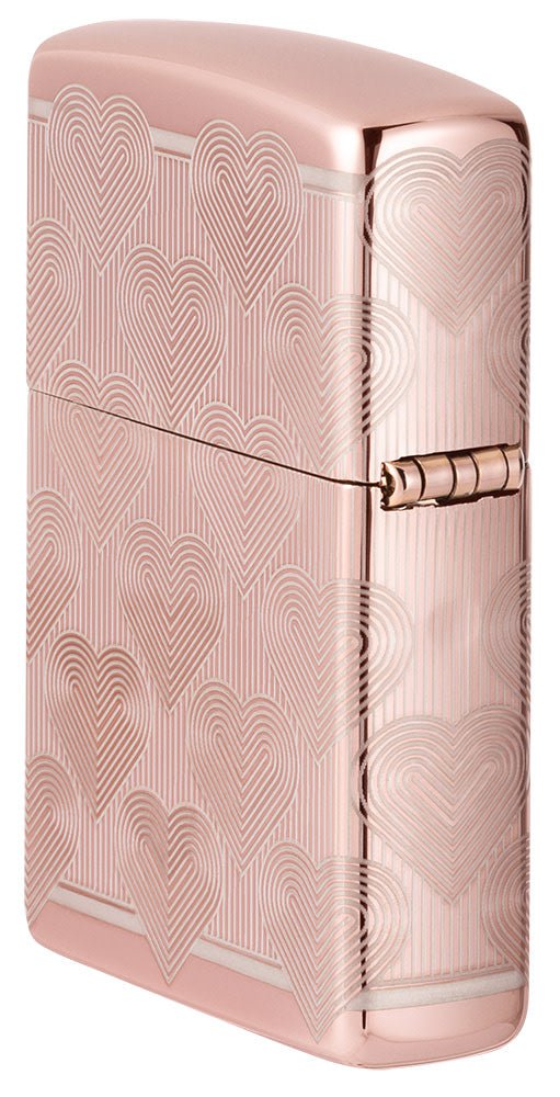 Heart Design High Polish Rose Gold Jewelry - Elegant Necklace for Women, Perfect for Valentine's Day Gifts, Anniversaries & Special Occasions