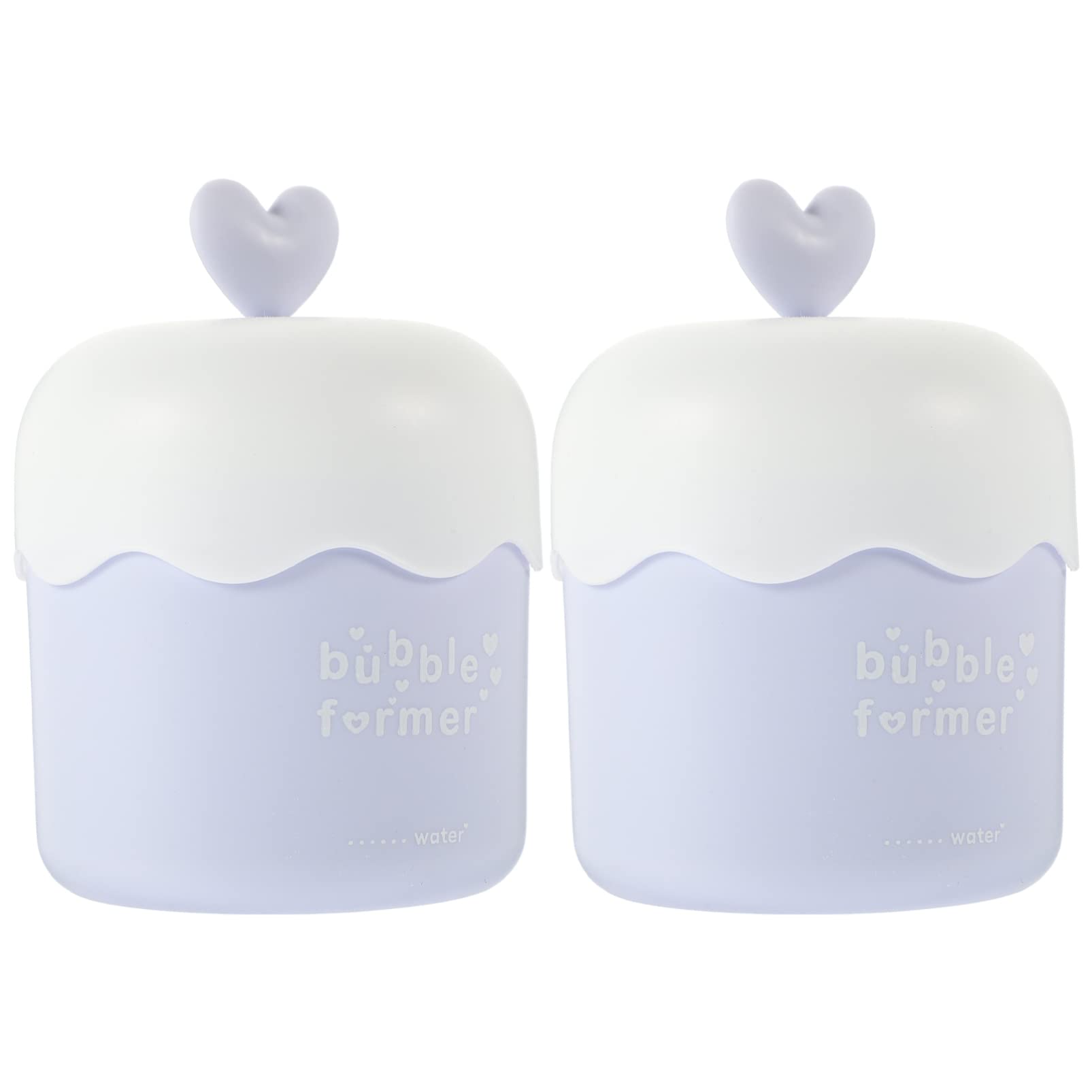 Angoily Foam Shower Gel 2-Pack | Facial Cleansing Foam Maker for Bubble Skin Care | Sky-Blue Face Wash Foamer Tool | Perfect for Daily Skincare Routine & Spa-Like Bath Experience