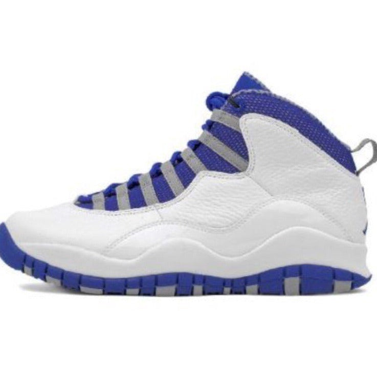 Air Jordan 10 Retro TXT White Old Royal Stealth - Men's Basketball Shoes for Streetwear & Sneaker Collection | Perfect for Casual Wear, Sports & Fashion Outfits