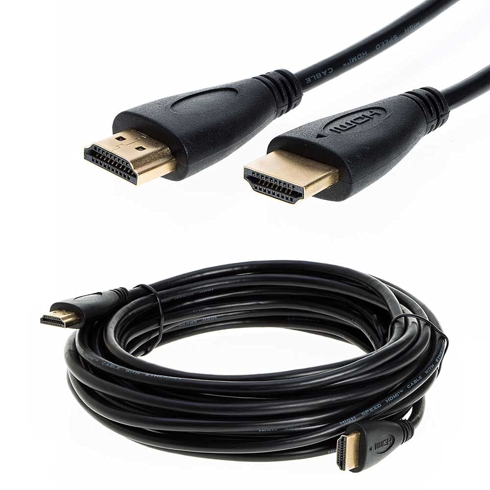 4K Ultra HD HDMI Cable High Speed with Ethernet & Audio Return Channel - Gold Plated Connectors for HDTV, Xbox, PS4, 3D (1.5ft) - Perfect for Home Theater & Gaming Setup