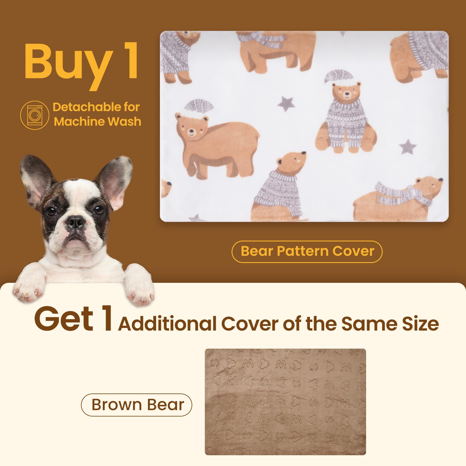 Heated Cat Bed & Dog Heating Pad 28x18