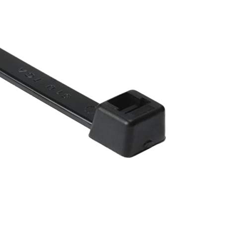 HellermannTyton T120R0C2 120 lb Heavy Duty Cable Ties - Black Nylon Zip Ties for Wire Management, Electrical, Automotive & Industrial Use