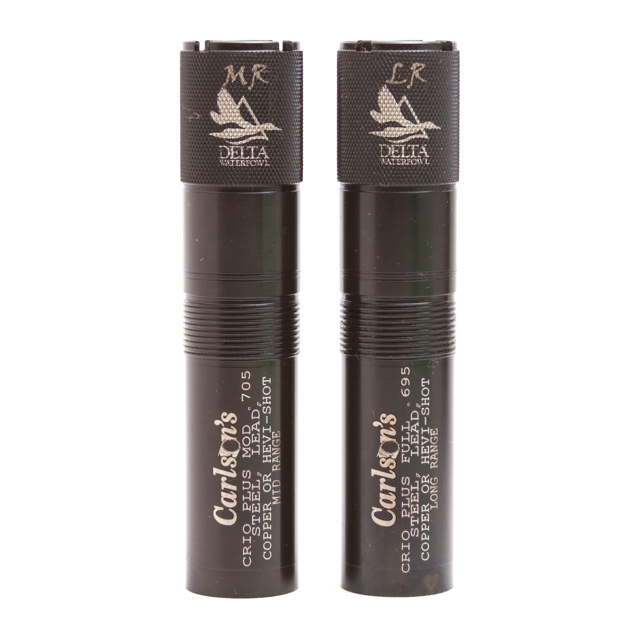 Carlsons Choke Tubes 12 Gauge for Benelli Crio Plus - 2 Pack Mid & Long Range Blued Steel Hunting Choke Tubes | Delta Waterfowl Compatible | USA Made | Perfect for Waterfowl Hunting & Trap Shooting