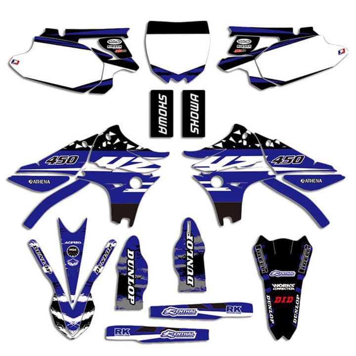 High-Quality Yamaha YZ450F Graphics Kit Decals Stickers - Compatible with 2010-2013 YZF 450 Dirt Bikes - Custom Number Included - Perfect for Motocross Racing & Off-Road Adventures