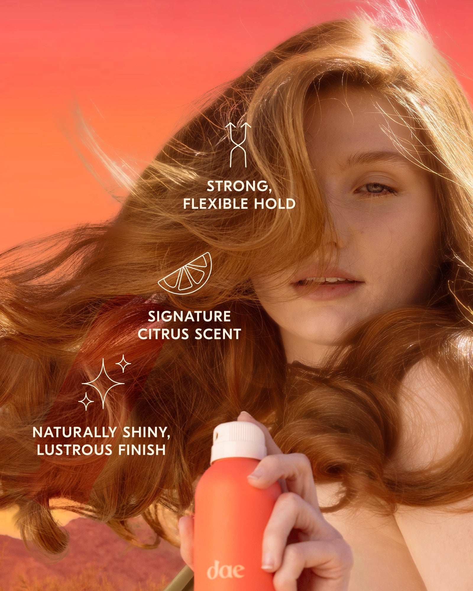Sunsetter Hairspray & Vegan Brush Duo - Strong Hold Hair Spray with Natural Bristle Brush for Styling, Volume & Shine - Perfect for Salon, Wedding & Everyday Use