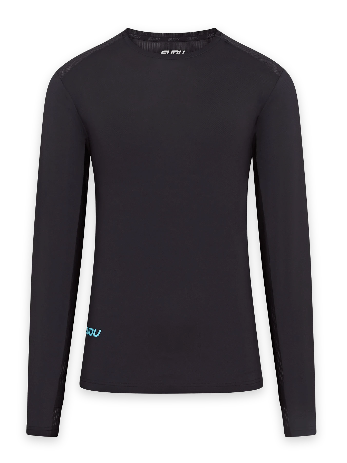 SRT LS 01 Men's Long Sleeve Casual Shirt - Black & Light Blue | Comfortable Button Down Shirt for Work, Office & Outdoor Activities