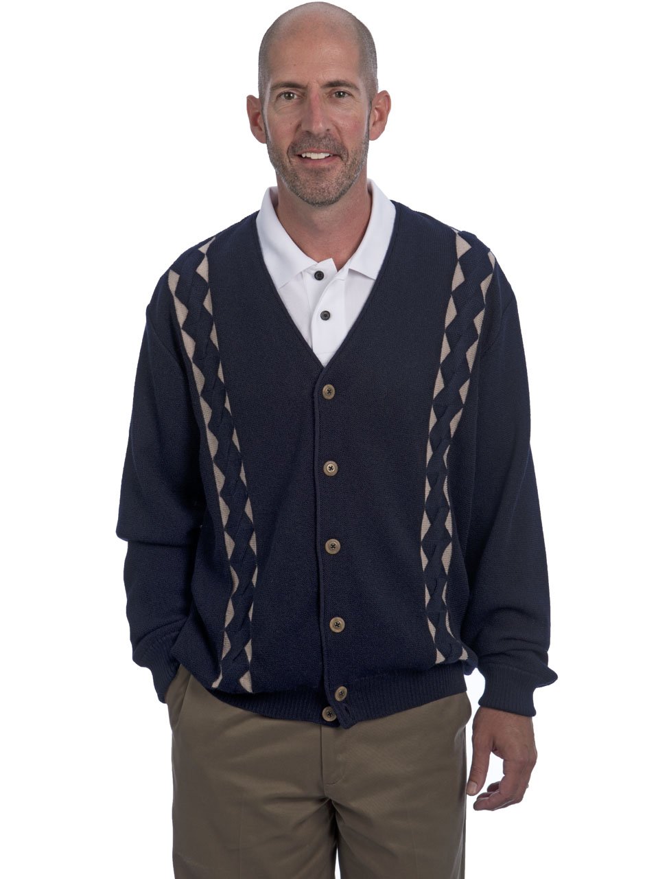 Men's Retro Alpaca Golf Sweater - 100% Baby Alpaca Wool for Golf & Casual Wear
