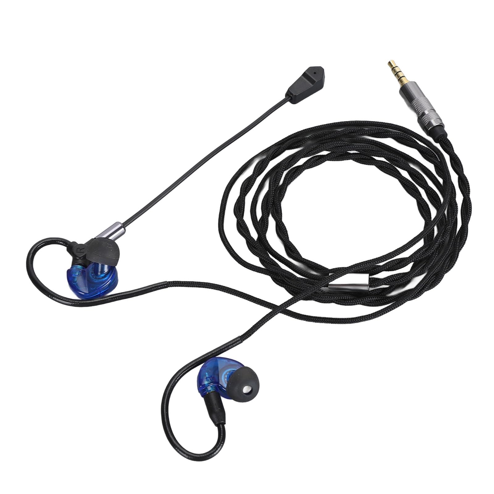 Ciciglow Detachable Gaming Headphones with Noise Canceling - 3.5mm Wired Headset with 10mm Speaker - Lightweight PC Gaming Headphones for Laptop, Computer (Blue) - Perfect for Gaming, Streaming & Online Classes