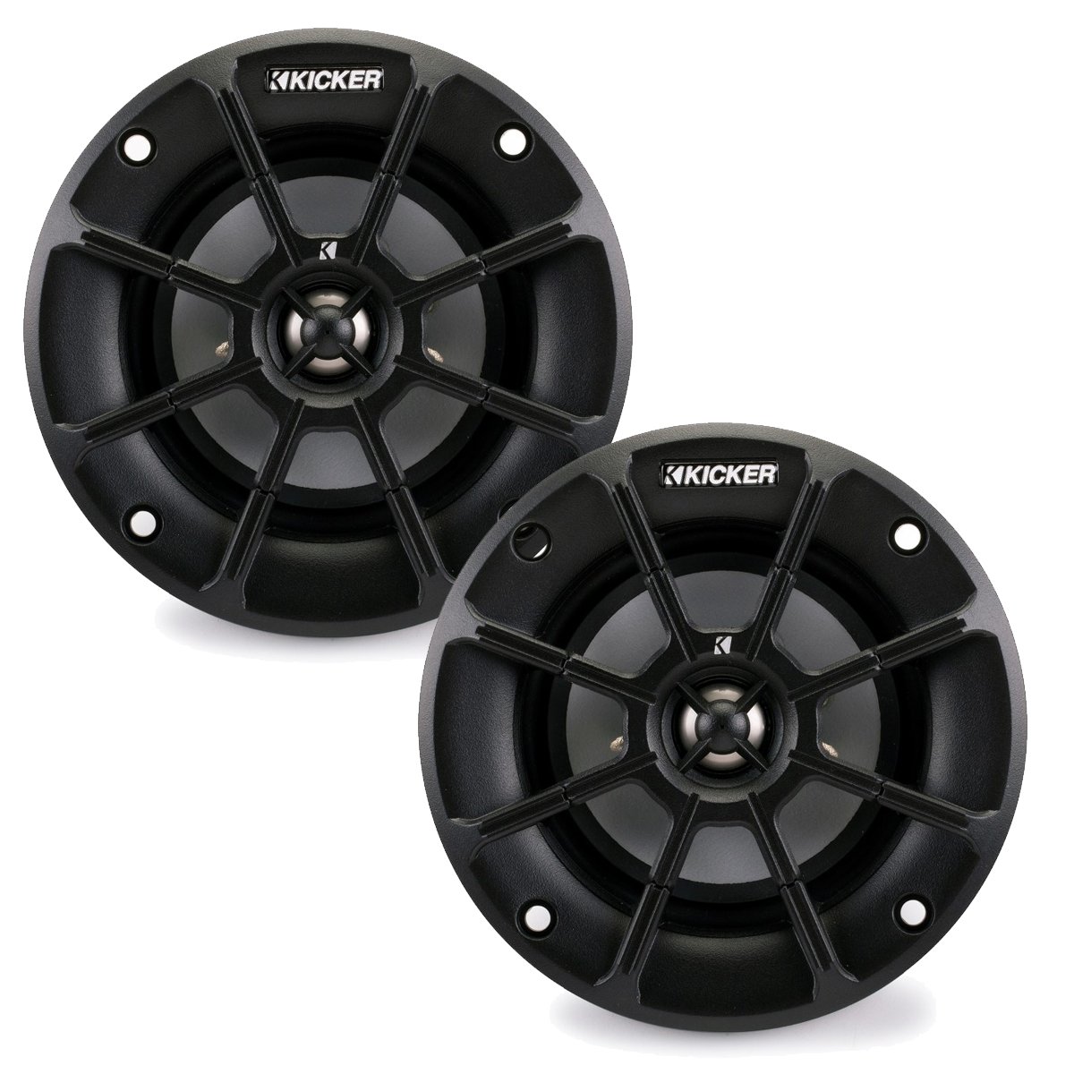 Kicker 4 Inch PS-Series Powersports Speakers 40PS42 (Pair) - Waterproof Marine Audio for Boats, ATVs & Motorcycles - Premium Sound Quality for Outdoor Adventures