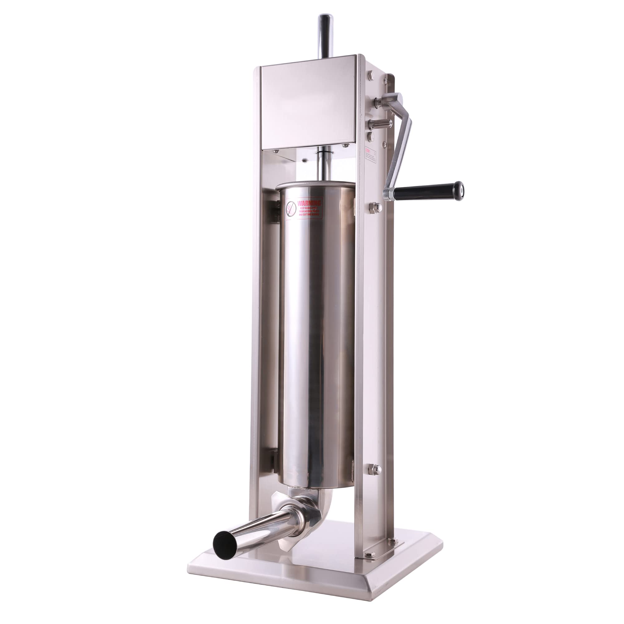15 Lb/7 L Stainless Steel Vertical Sausage Stuffer Maker - 2 Speed Heavy Duty Sausage Filler for Home Kitchen & Commercial Use | Perfect for Making Italian, Bratwurst, Chorizo & Breakfast Sausages