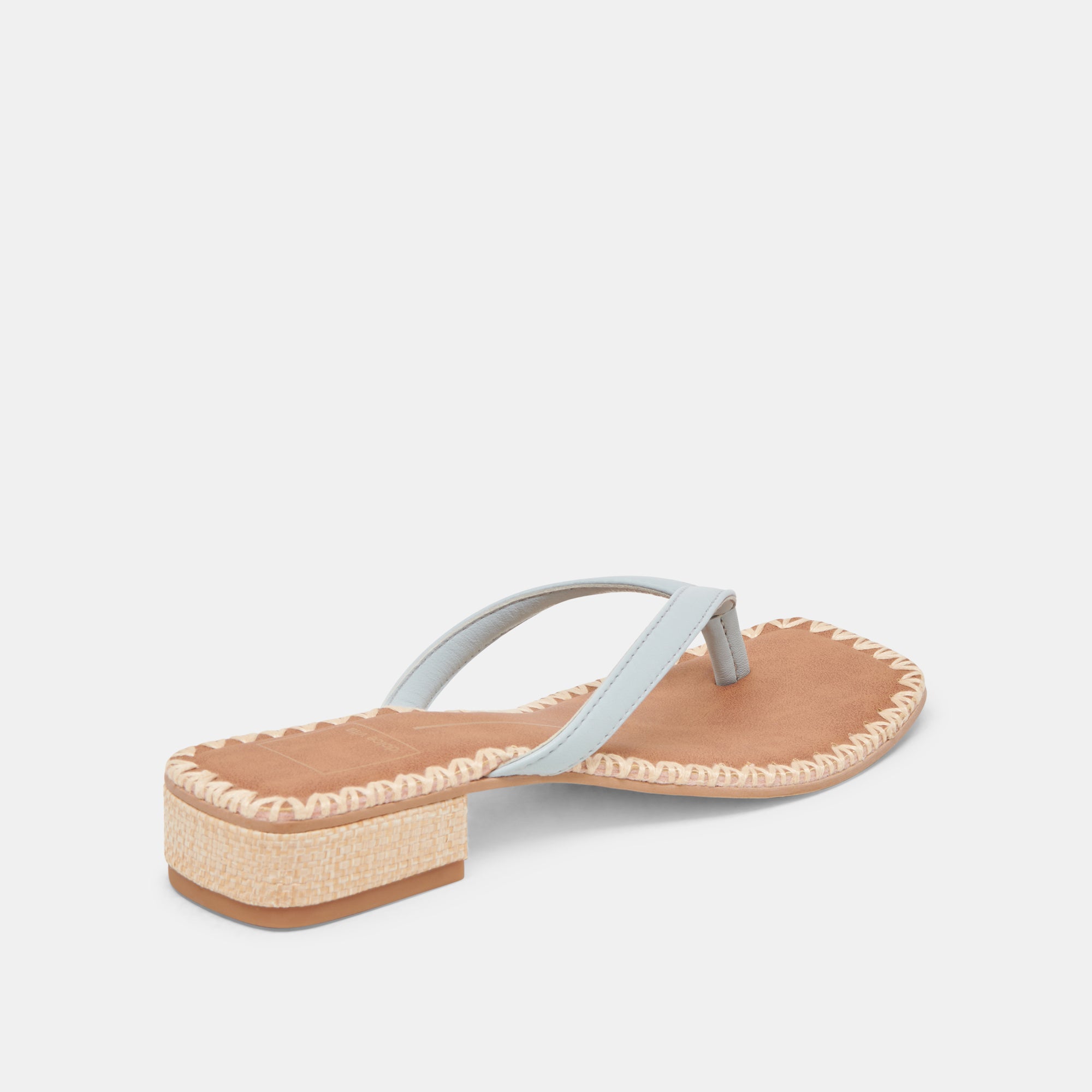 Barty Sandals for Women - Ice Blue Genuine Leather Comfortable Flip Flops - Perfect for Beach, Vacation, and Summer Outfits