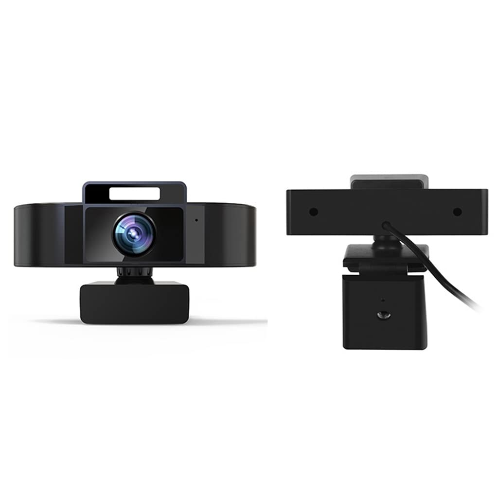 Paopaoldm 1080P/2K/4K Webcam with Built-in Mic, USB Fill Light, Autofocus & Noise Reduction - Perfect for Video Teaching, Live Streaming, Zoom Meetings & Online Conferences (Includes Desk Tripod & Floor Stand)