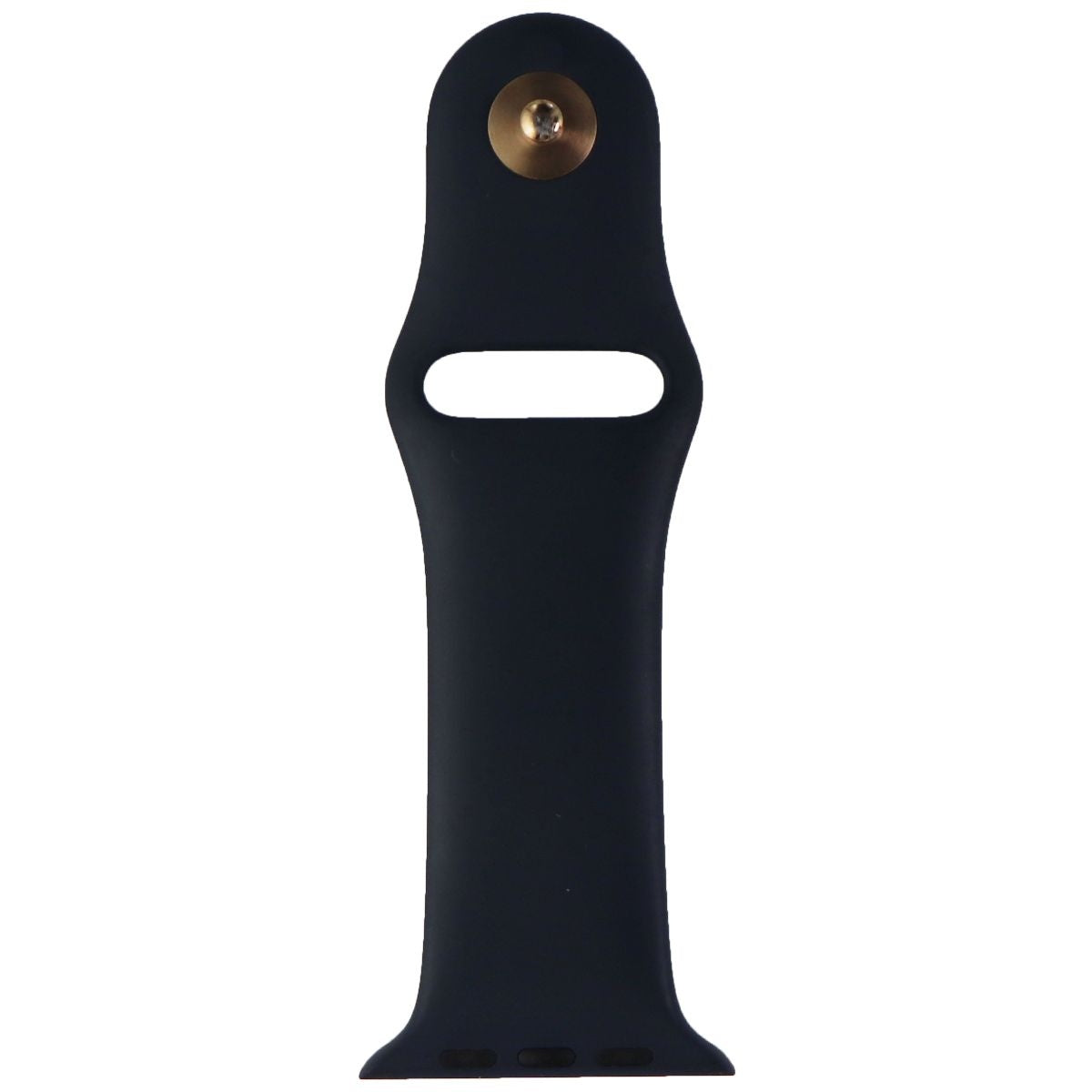 Apple Watch 42mm Sport Band Replacement - Compatible with 42mm/44mm/45mm Apple Watch Models, Midnight Blue with Gold Pin Clasp - Perfect for Workouts, Running & Everyday Wear