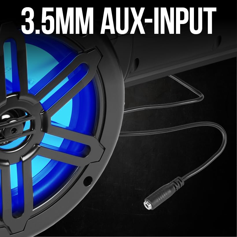 BELVA BPS8RGB Waterproof UTV/ATV Sound System - Dual 8