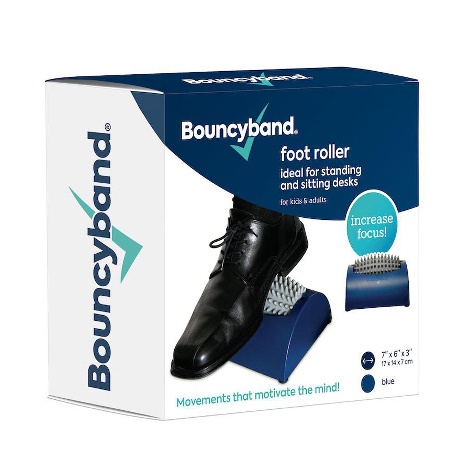Bouncyband® Energizing Foot Roller for Active Feet - Relieve Stress & Improve Circulation - Perfect for Office, Gym & Home Use