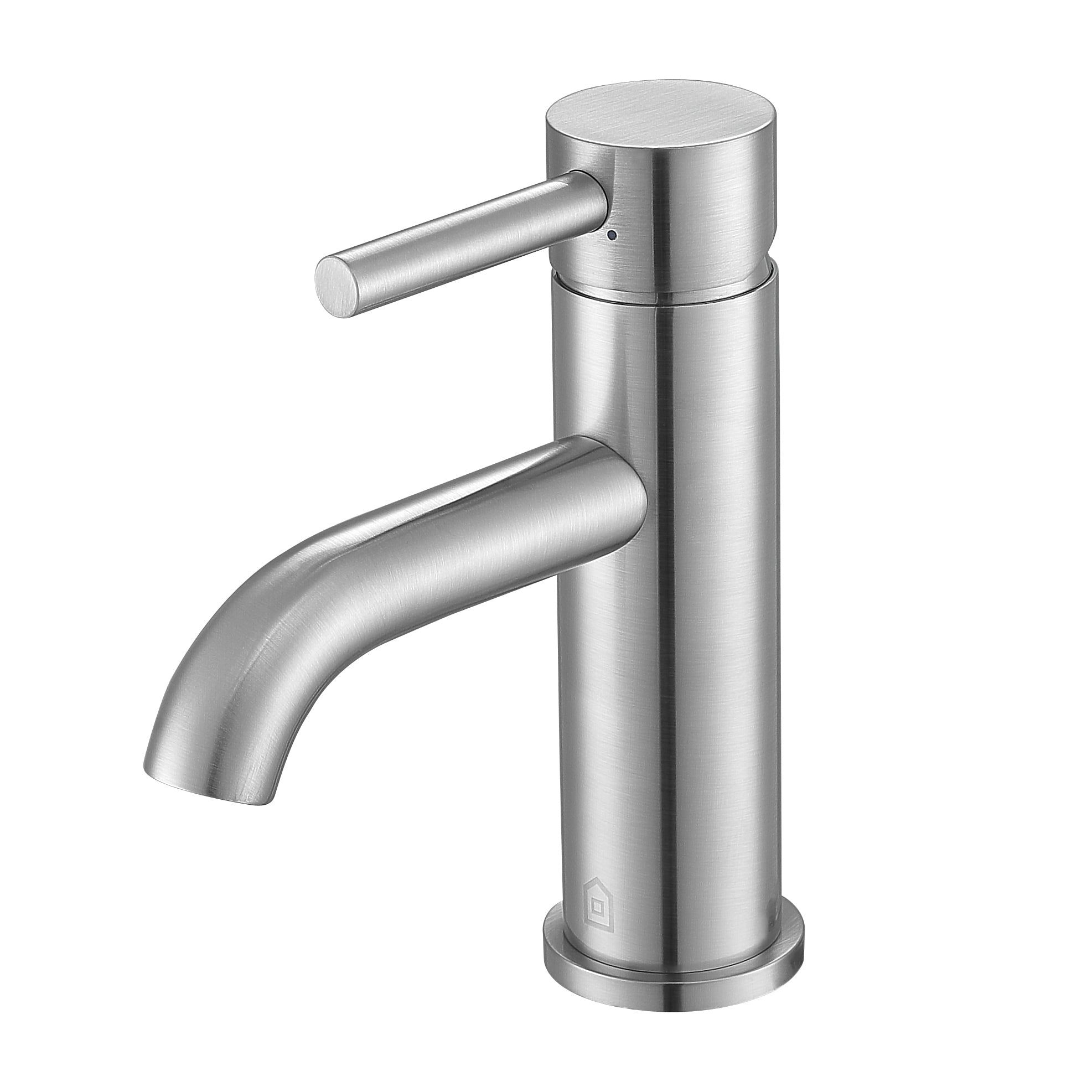 Valencia Series Single Lever Bathroom Faucet - Brushed Nickel Finish - Modern Water-Saving Design for Bathroom Sink, Vanity & Powder Room