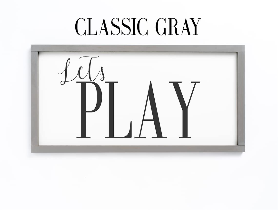 Playroom Wall Decor - Let's Play Sign for Kids' Playroom - Playroom Wall Art & Play Sign - Perfect for Nursery, Daycare, or Home Play Area