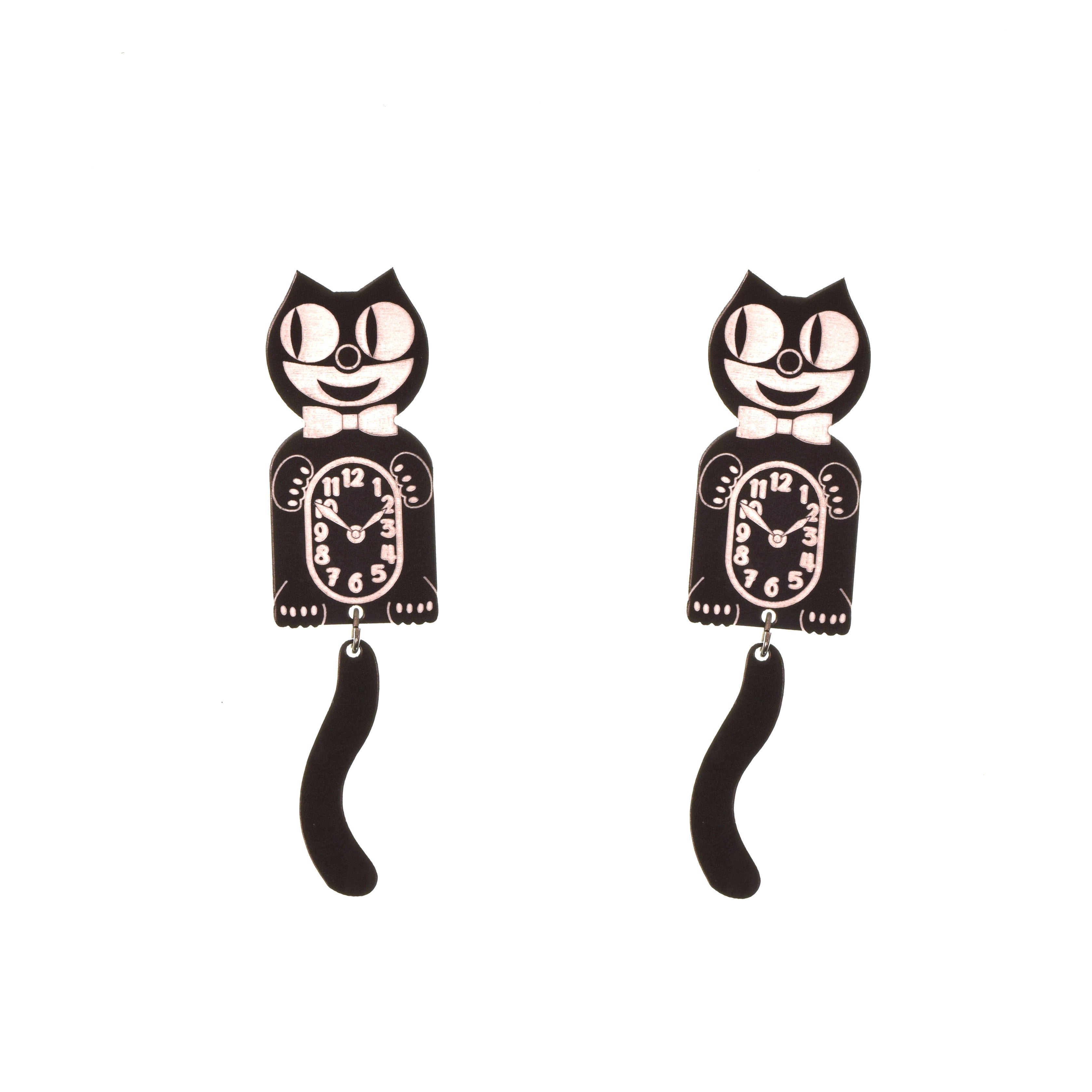 Officially Licensed Kit Cat Klock® Cat Claw K Earrings - Regular Size - Perfect for Cat Lovers & Vintage Collectors