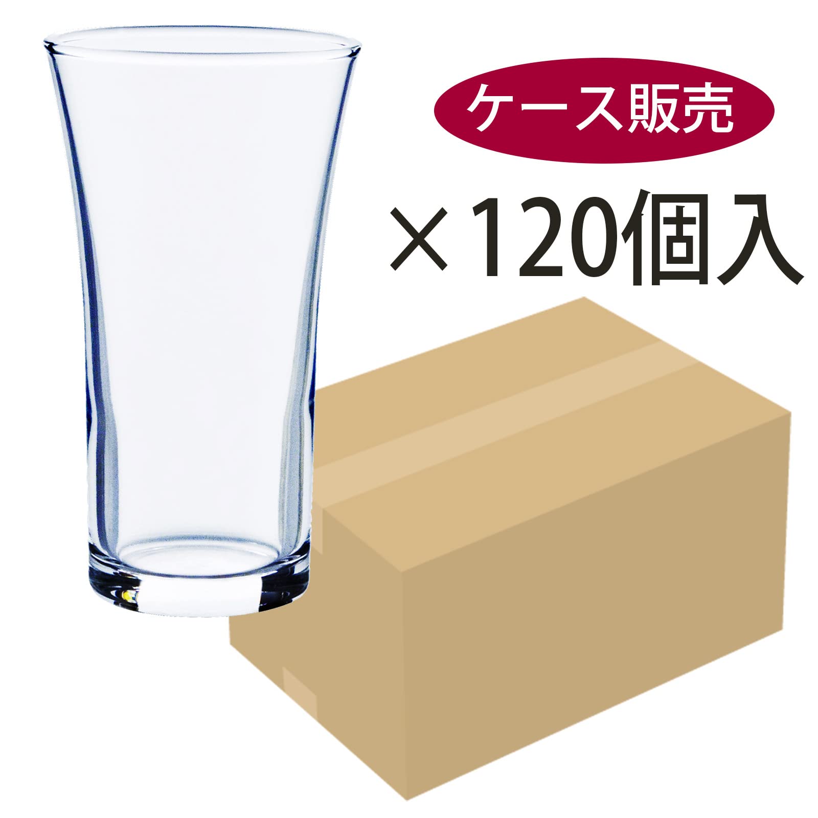 Premium Japanese Beer Glasses - Toyo Sasaki 04105 Clear Glass Tumblers (4.1 fl oz/120ml) - Set of 120 Dishwasher-Safe Barware - Perfect for Pubs, Restaurants & Home Brewing Parties