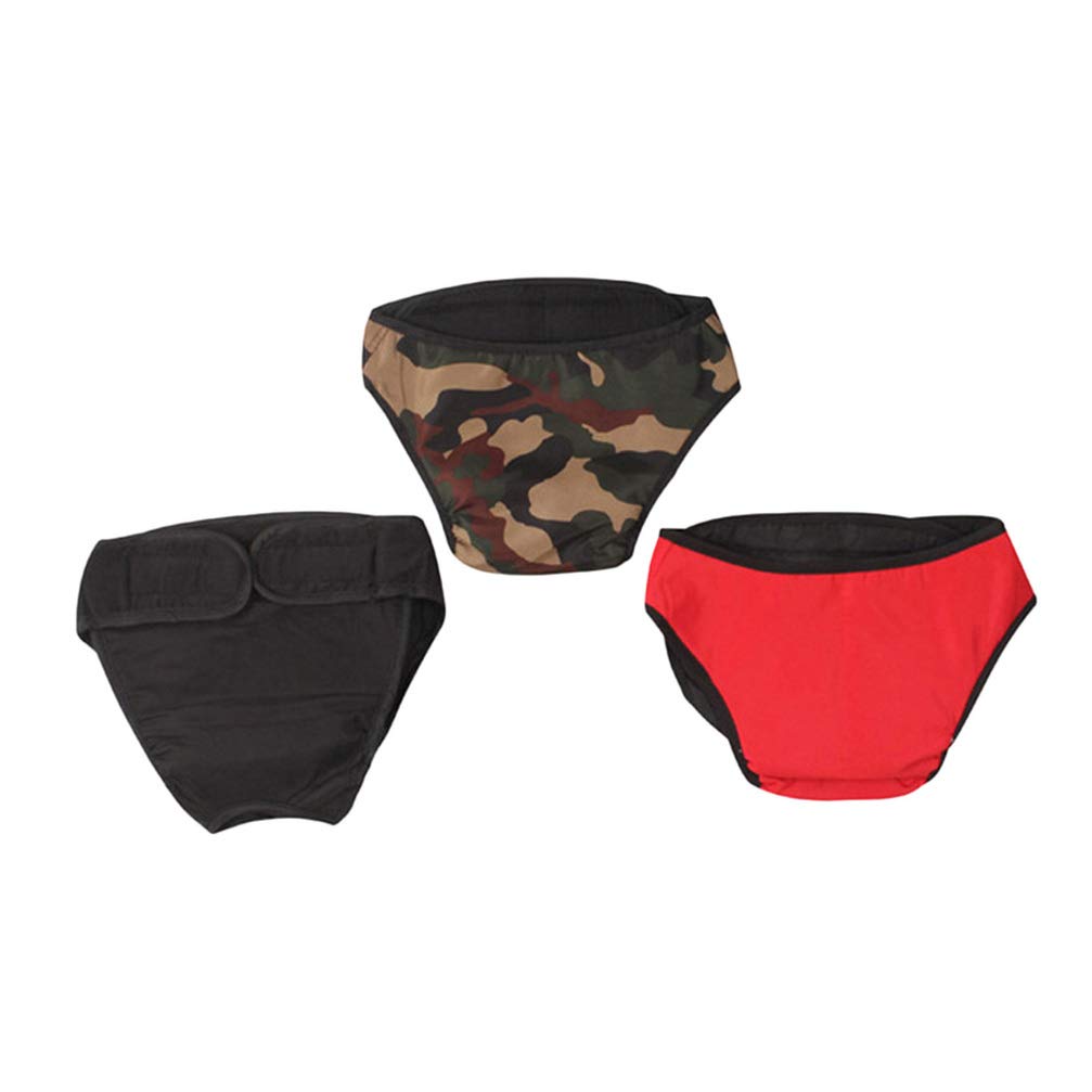 3PCS Washable Dog Diapers for Female Dogs - Soft Pet Diapers with Leak-Proof Pads, Adjustable Belly Bands for Puppies, Cats & Incontinence Pets - Perfect for House Training, Travel & Post-Surgery Care