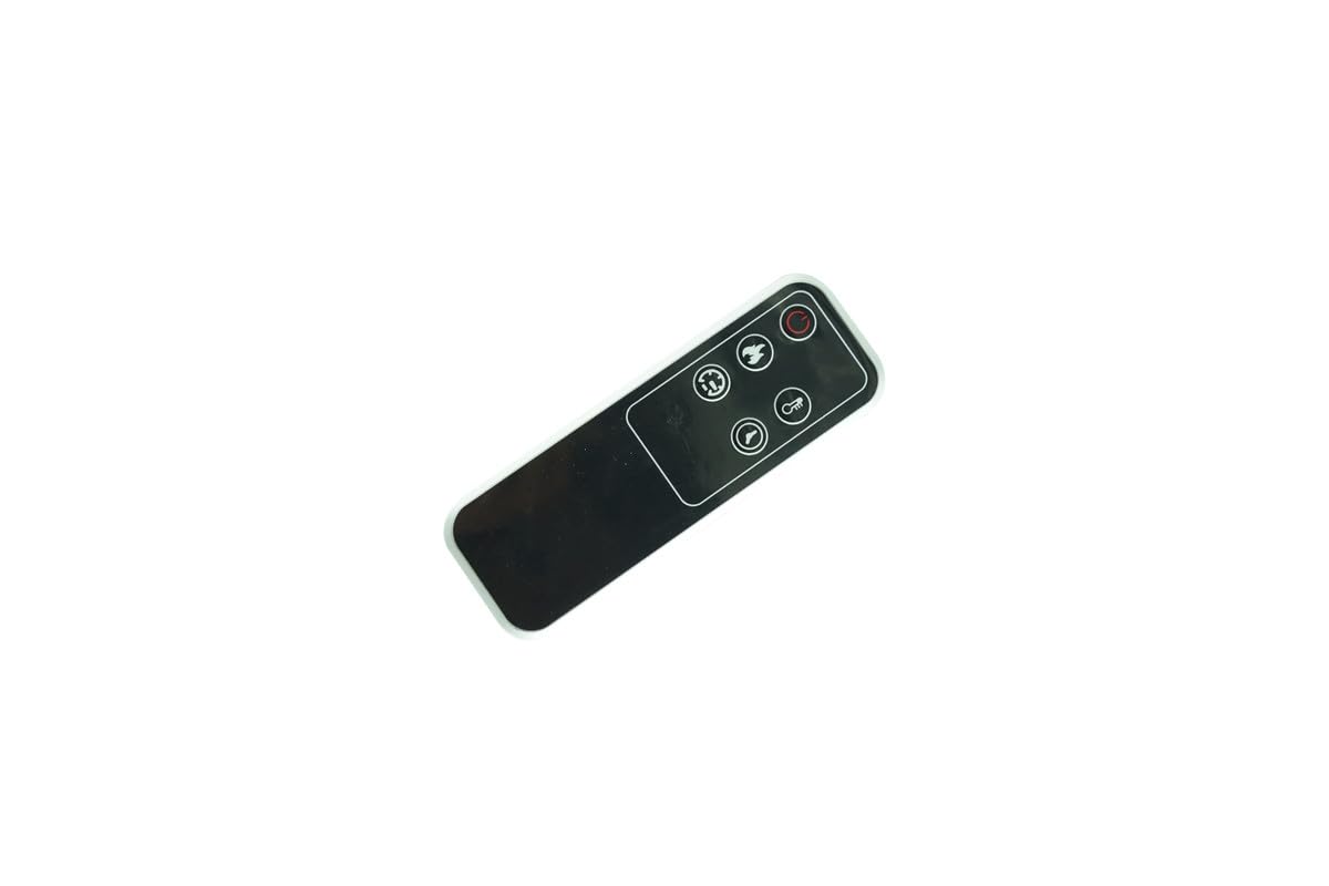 Heao 2401-BE GFI-24 LED 3D Electric Infrared Fireplace Space Heater with Remote Control (01-99) - Perfect for Living Room, Bedroom & Office Heating