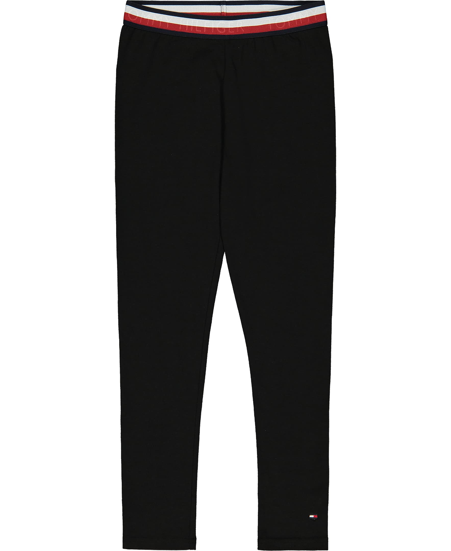 Tommy Hilfiger Girls' Stretch Jersey Leggings - Soft Comfortable Cotton Blend Pants for School, Play & Everyday Wear